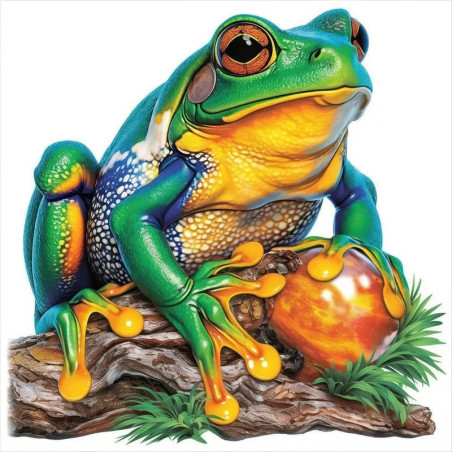 Sticker Frosch Waldschatz – Mystischer Natur-Aufkleber – 5 Größen