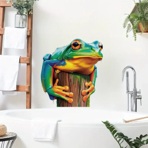 Frosch Sticker 'Sommerregen' – Wasserfester Aufkleber – 5 Größen