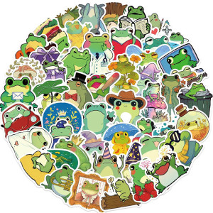 Cosmo Pop Frosch Aufkleber – 50er Set süße & bunte Sticker