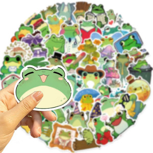 Cosmo Pop Frosch Aufkleber – 50er Set süße & bunte Sticker