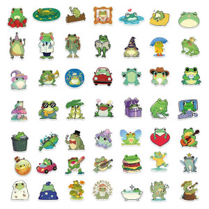 Cosmo Pop Frosch Aufkleber – 50er Set süße & bunte Sticker