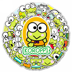 Kawaii Pop Frosch Aufkleber – Süße Sticker (10, 30, 50 Stück)