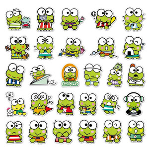 Kawaii Pop Frosch Aufkleber – Süße Sticker (10, 30, 50 Stück)