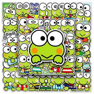 Kawaii Pop Frosch Aufkleber – Süße Sticker (10, 30, 50 Stück)