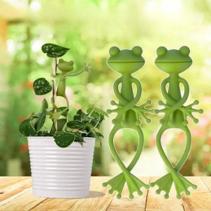 Frosch Pflanzenstütze (4er-Set) – Lustiges & nachhaltiges Zubehör