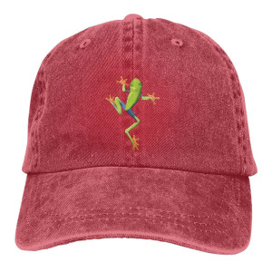 Frosch Cap „Akrobatischer Laubfrosch“ 🐸 – Bestickt & Vintage