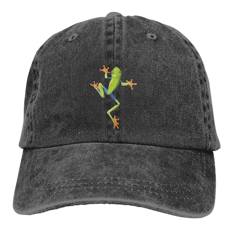 Frosch Cap „Akrobatischer Laubfrosch“ 🐸 – Bestickt & Vintage
