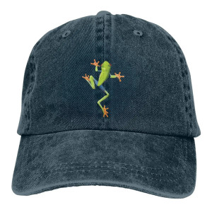 Frosch Cap „Akrobatischer Laubfrosch“ 🐸 – Bestickt & Vintage
