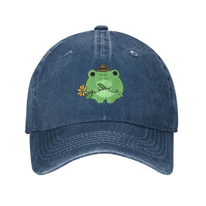 Frosch Cap 'Blumen-Cowboy' – Süßer & Ländlicher Vintage-Look