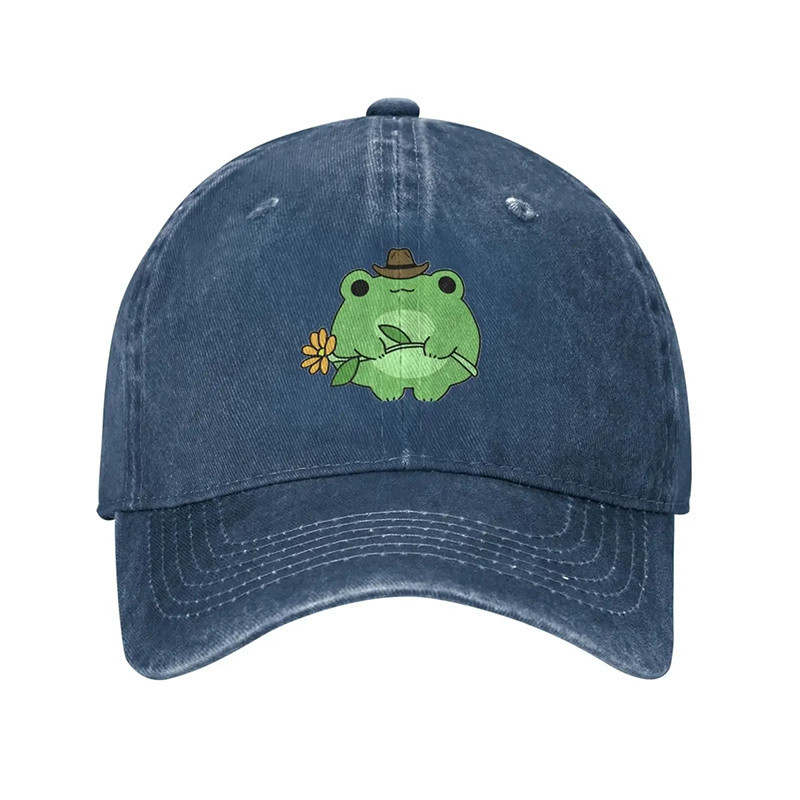 Frosch Cap 'Blumen-Cowboy' – Süßer & Ländlicher Vintage-Look
