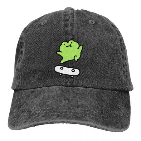 Skater-Frosch-Kappe – Vintage Streetwear Look – 4 Farben