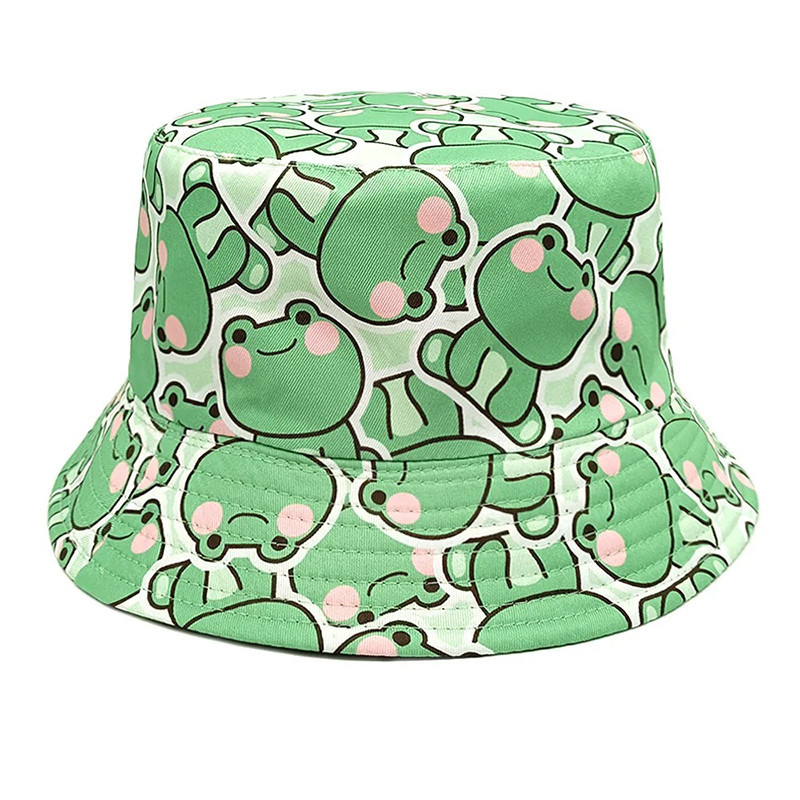 Süßer Frosch & Biene Fischerhut – Einzigartiges Kawaii-Design