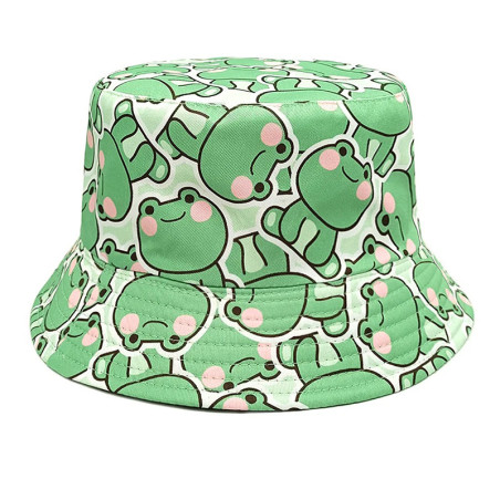 Süßer Frosch & Biene Fischerhut – Einzigartiges Kawaii-Design