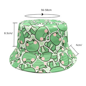Süßer Frosch & Biene Fischerhut – Einzigartiges Kawaii-Design