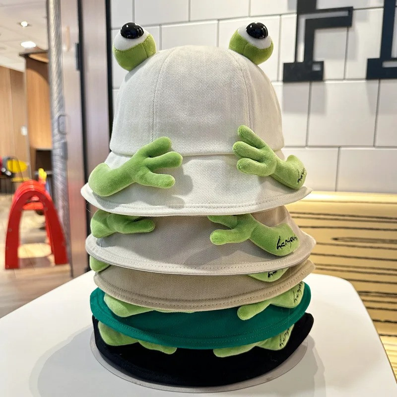 Kuschelfrosch Anglerhut – Süßer Frosch Hut in 4 Farben