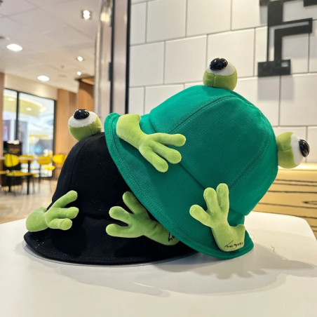 Kuschelfrosch Anglerhut – Süßer Frosch Hut in 4 Farben