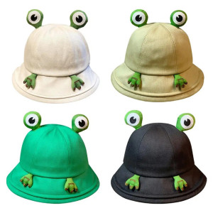 Froschhut 'Neugierpfötchen' – Lustiger Fischerhut in 4 Farben