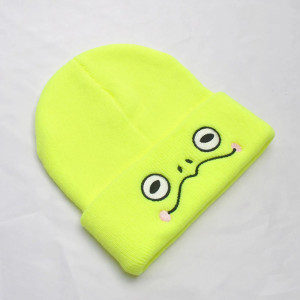 Lustige Frosch Beanie – Strickmütze in 2 Farben | 1001BEES
