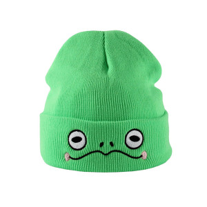 Lustige Frosch Beanie – Strickmütze in 2 Farben | 1001BEES