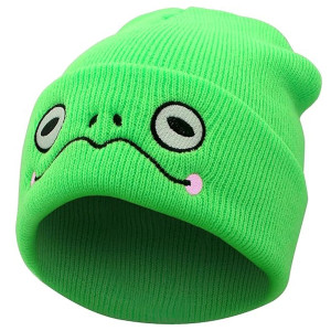 Lustige Frosch Beanie – Strickmütze in 2 Farben | 1001BEES