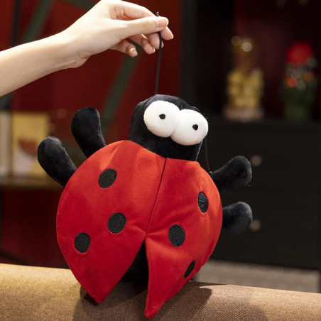 Lustiges Marienkäfer Plüschtier – Weiches Kuscheltier 25 cm