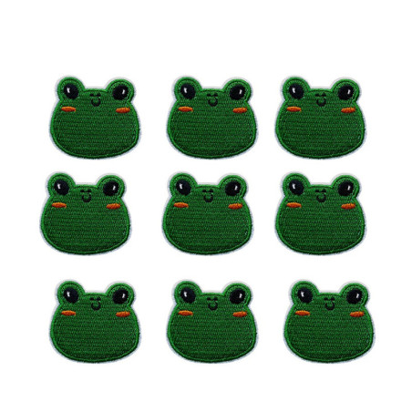 10x Frosch Bügelbilder – Süße Aufnäher für Kinder & Kleidung