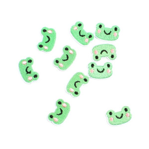 Frosch Aufnäher zum Aufbügeln x10 – Süße Bügelbilder für Kinder