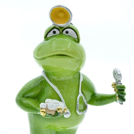 Lustige Doktor Frosch Figur aus Harz | Geschenk für Ärzte