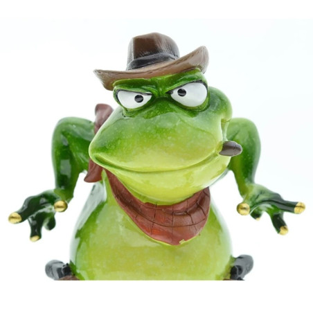 Frosch Figur Cowboy Wilder Westen – Lustige & einzigartige Deko