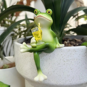 Froschfigur Entspannung – Chillige Deko für Garten & Innen