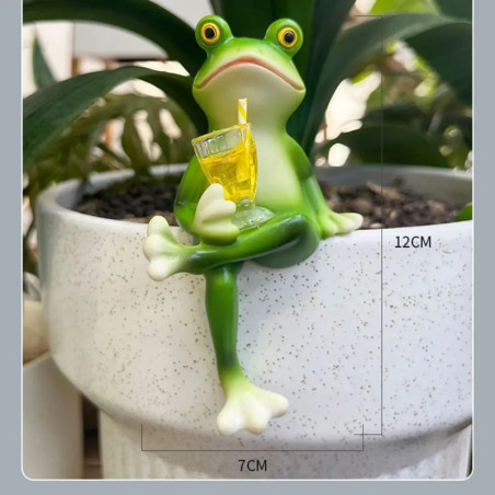 Froschfigur Entspannung – Chillige Deko für Garten & Innen