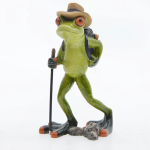 Wanderfrosch Figur – Originelle Natur & Abenteuer Deko