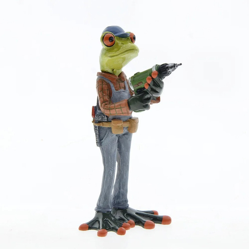 Froschfigur Handwerker – Lustige Deko für Werkstatt & Haus