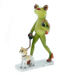 Froschfigur 'Eleganter Flaneur' | Lustige Deko Geschenkidee