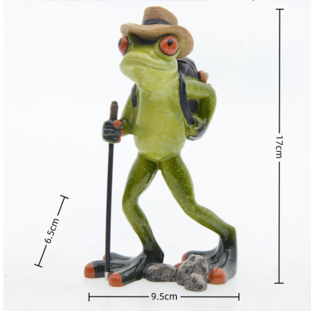 Wanderfrosch Figur – Originelle Natur & Abenteuer Deko