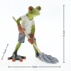 Froschfigur Putzen – Lustige & Originelle Deko Geschenkidee