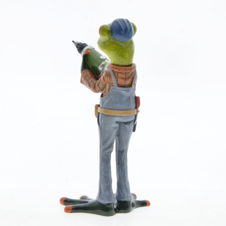 Froschfigur Handwerker – Lustige Deko für Werkstatt & Haus