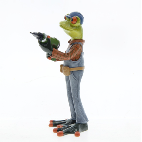 Froschfigur Handwerker – Lustige Deko für Werkstatt & Haus