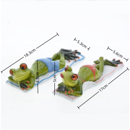 Froschfiguren Duo – Lustige Deko für Paare | Geschenkidee
