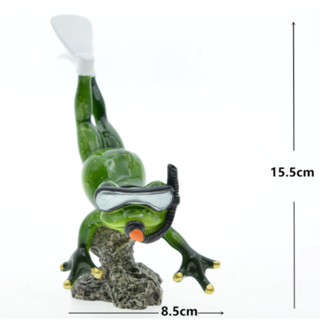 Taucher Frosch Figur – Lustiges & einzigartiges Deko-Duo