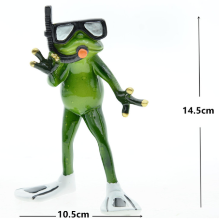 Taucher Frosch Figur – Lustiges & einzigartiges Deko-Duo
