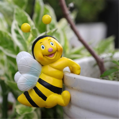 Lustige Bienenfiguren für Blumentöpfe – 2er-Set | Gartendeko