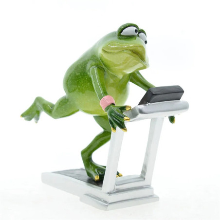 Lustige Froschfigur Workout – Witzige Deko & Geschenkidee