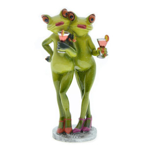 Froschfigur Cosmopolitan-Abend – Lustiges Duo & Cocktails