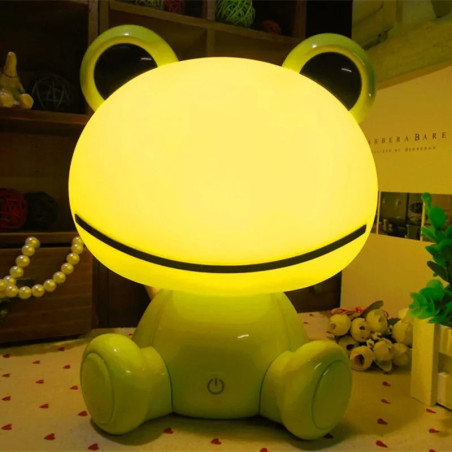 LED Nachtlicht Frosch | Süße Kinderlampe in Rosa & Grün