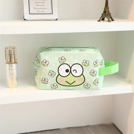 Frosch Mäppchen Groß – Kawaii Kosmetiktasche für Schule & Reise