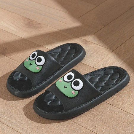 Froggy Smile Hausschuhe – Süße & bequeme Frosch Pantoffeln
