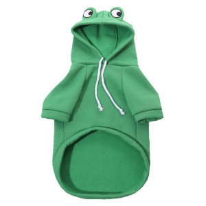 Frosch Kostüm Hoodie für Hund & Katze – Süß & in 4 Farben