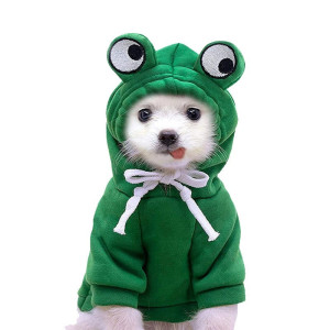 Frosch Kostüm Hoodie für Hund & Katze – Süß & in 4 Farben