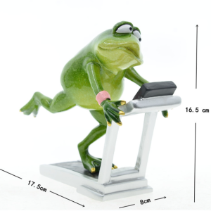 Lustige Froschfigur Workout – Witzige Deko & Geschenkidee